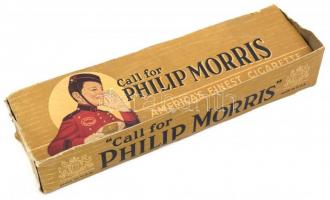 Philip Morris papír cigarettás doboz, 27×7×5 cm