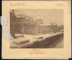 1942 A Gundel étterem szilveszteri menüjének képes menükártyája