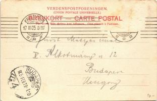 1905 Holmenkollen, Peisestuen / tourist house, chalet in winter (Rb)