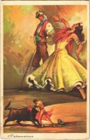 Peteneras / Spanish folklore, flamenco, bullfighter. Serie Espana (EB)