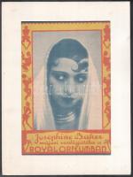 cca 1930 Josephine Baker Royal Orfeum plakát paszpartuban 26x19 cm