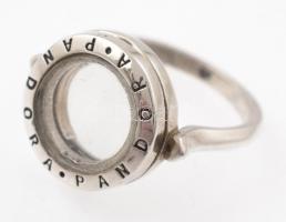 Ezüst(Ag) kinyitható gyűrű, Pandora jelzéssel, méret: 53,5 cm, bruttó: 6,22 g