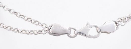 Ezüst(Ag) karkötő, Bulgari jelzéssel, h: 18 cm, bruttó: 7,27 g