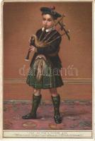 Tom he was a pipers son wishing you a Jolly Christmas! litho (non PC) (EM)