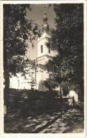 1944 Sepsiszentgyörgy, Sfantu Gheorghe; Római katolikus templom / Catholic church (ragasztónyom / glue marks)