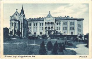 1939 Budapest II. Manréza férfi lelkigyakorlatos ház, főépület. Labanc utca 57. (képeslapfüzetből / from postcard booklet) (EK)