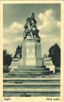 1941 Polgár, Hősök szobra, emlékmű. Kovács Józsefné kiadása (EK)