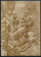 1917 Lőállás az Ojtozi szorosban feliratozott fotó 9x12 cm