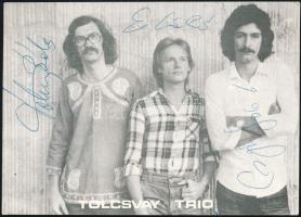 Tolcsvay trió aláírt kép 10x15 cm