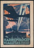 cca 1916 Hadirepülő kiállítás litografált nyomtatvány 13x17 cm