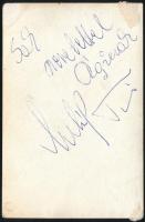 Az Omega együttes tagja Mihályi Andnrás által aláírt fotó 6x9 cm,