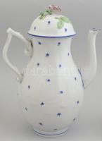 Herendi kék virág mintás teás, mokkás készlet részet + étkészlet darab: 1-1 teás és kévés kanna, egy...