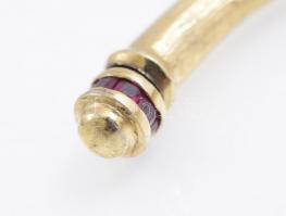 Aranyozott ezüst(Ag) karperec, jelzés nélkül, bruttó: 31,2 g