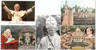 Pápák 15 modern lap közte 9 db II. János Pál