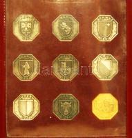 Svájc 1978. "700 éves a Svájci Államszövetség" 27klf szögletes éremből álló sorozat dekora...