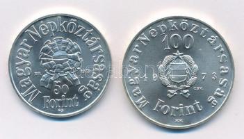 1973. 50Ft Ag + 100Ft Ag "Petőfi" T:BU Adamo EM41, EM42
