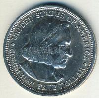 USA 1893. 1/2$ Ag "Columbian - hajó" T:2/3+