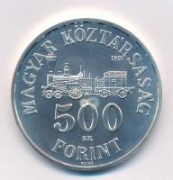 1991. 500Ft Ag "Széchenyi István" tanúsítvánnyal T:BU fo. Adamo EM122