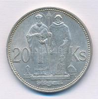 Szlovákia 1941. 20K Ag Cirill és Metód T:2 Slovakia 1941. 20 Korun Ag St. Kyrill and St. Methodius C:XF Krause KM#7.1