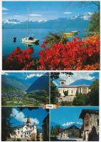 40 db MODERN használatlan svájci város képeslap / 40 modern unused Swiss town-view postcards