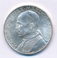 Vatikán 1939. 5L Ag XII. Pius T:1- Vatican 1939. 5 Lire Ag Pius XII C:AU Krause KM#28