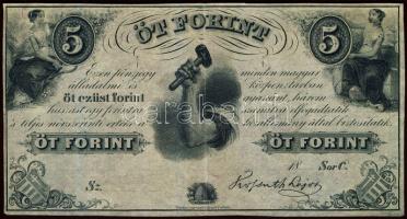 Emigrációs "Kossuth-bankó" 18.. 5Ft T:II