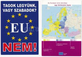 4 db MODERN használatlan magyar Európai Uniós propaganda képeslap / 4 modern unused Hungarian propag...