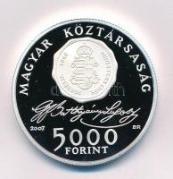 2007. 5000Ft Ag "Batthyány Lajos" kapszulában, tanúsítvánnyal T:PP Adamo EM209