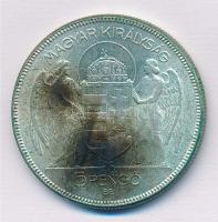 1930. 5P Ag "Horthy jobbra" T:2 patina
Adamo P8
