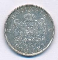 Románia 1942. 200L Ag "I. Mihály" T:2-
Romania 1942. 200 Lei Ag "Mihai I" C:VF ...
