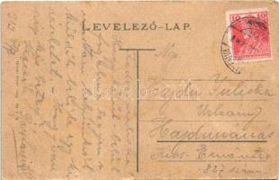 1919 Érmihályfalva, Valea lui Mihai; Fő utca, Mátrai Ákos Gyógyszertára a Sashoz / main street, phar...