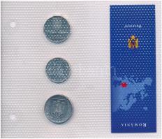 Románia 1999-2004. 500L + 1000L + 5000L "Európa utolsó pénzei" vákuumcsomagolt forgalmi sz...