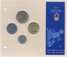 Luxemburg 1982-1990. 1Fr-50Fr (4xklf) "Európa utolsó pénzei" vákuumcsomagolt forgalmi szet...