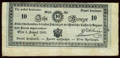 1849. 10 ezüst kr "Almássy" T:II-