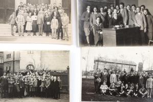 1931 Ceglédi iskola tanulói és tanárjai 6 db fotó 6x9 cm