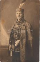 1923 Díszmagyarba öltözött nemes férfi / Ungarische Magnatentracht / Hungarian nobleman. photo (fl)