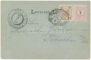 1898 (Vorläufer) Sopron, Oedenburg; Dr. Lenck és Flandorffer villa télen. Kummert N. Lajos 13. sz. A...