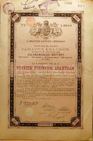 1881. Járadékkölcsön 1000Ft-ról, német és cseh szignettákkal