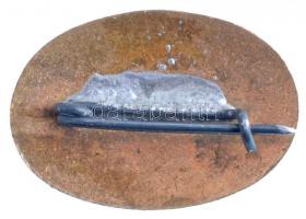 ~1910. "Koronás Vöröskereszt" kisméretű zománcozott Br jelvény (23x16mm) T:1-