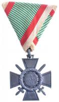 1943. Tűzkereszt I. fokozata hadifém kitüntetés mellszalaggal T:2 Hungary 1942. Hungarian Fire Cross 1st class war metal decoration with ribbon C:XF NMK 443.