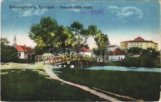 1923 Balassagyarmat, Ipolypart, Demarkációs vonal, híd, irredenta
