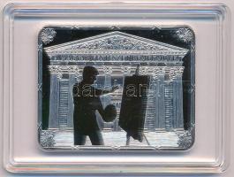 DN "A magyar festészet remekművei kollekció - Benczúr Gyula: Zrínyi Ilona" ezüstözött rézö...