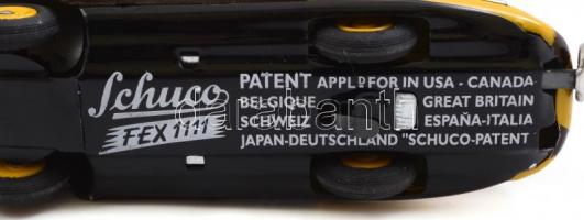 Schuco FEX felhúzhatós, mechanikus fém játékautó, Magyarországon gyártott. Eredeti dobozában, kulccs...