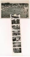 1947 Hajdúszoboszló, Gyógyfürdő, strand, fürdőzők. leporellólap (EK)