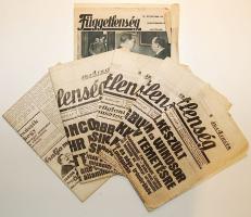 1936 Függetlenség c. újság 4 db száma