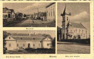 1939 Bánréve, utca, Római katolikus templom, Gróf Serényi kastély