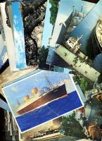 60 db hajókat ábrázoló modern lap