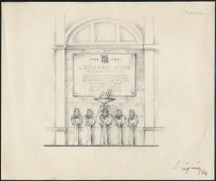 1941 Légrády Sándor (1906-1987) Széchényi István (1791-1860) születésének 150. évfordulójára szánt e...