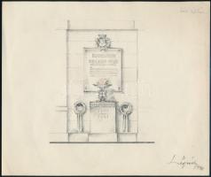 1941 Légrády Sándor (1906-1987) Széchényi István (1791-1860) születésének 150. évfordulójára szánt e...