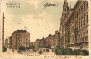 1901 Budapest VII. Erzsébet körút, New York palota. Ganz Antal 311. litho